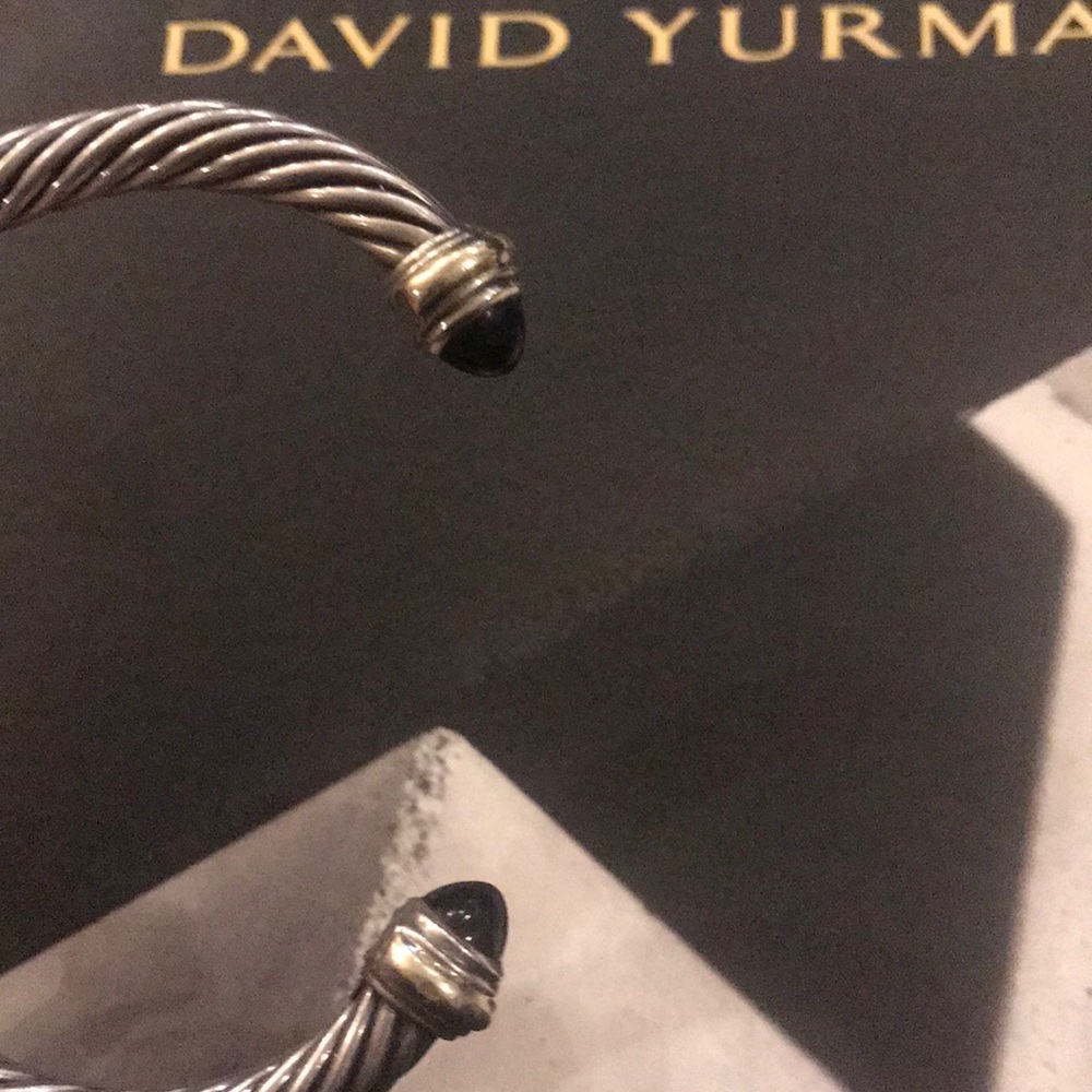 Sold David Yurman 7mm Cable bracelet 925 & 14k - Picture 7 of 8